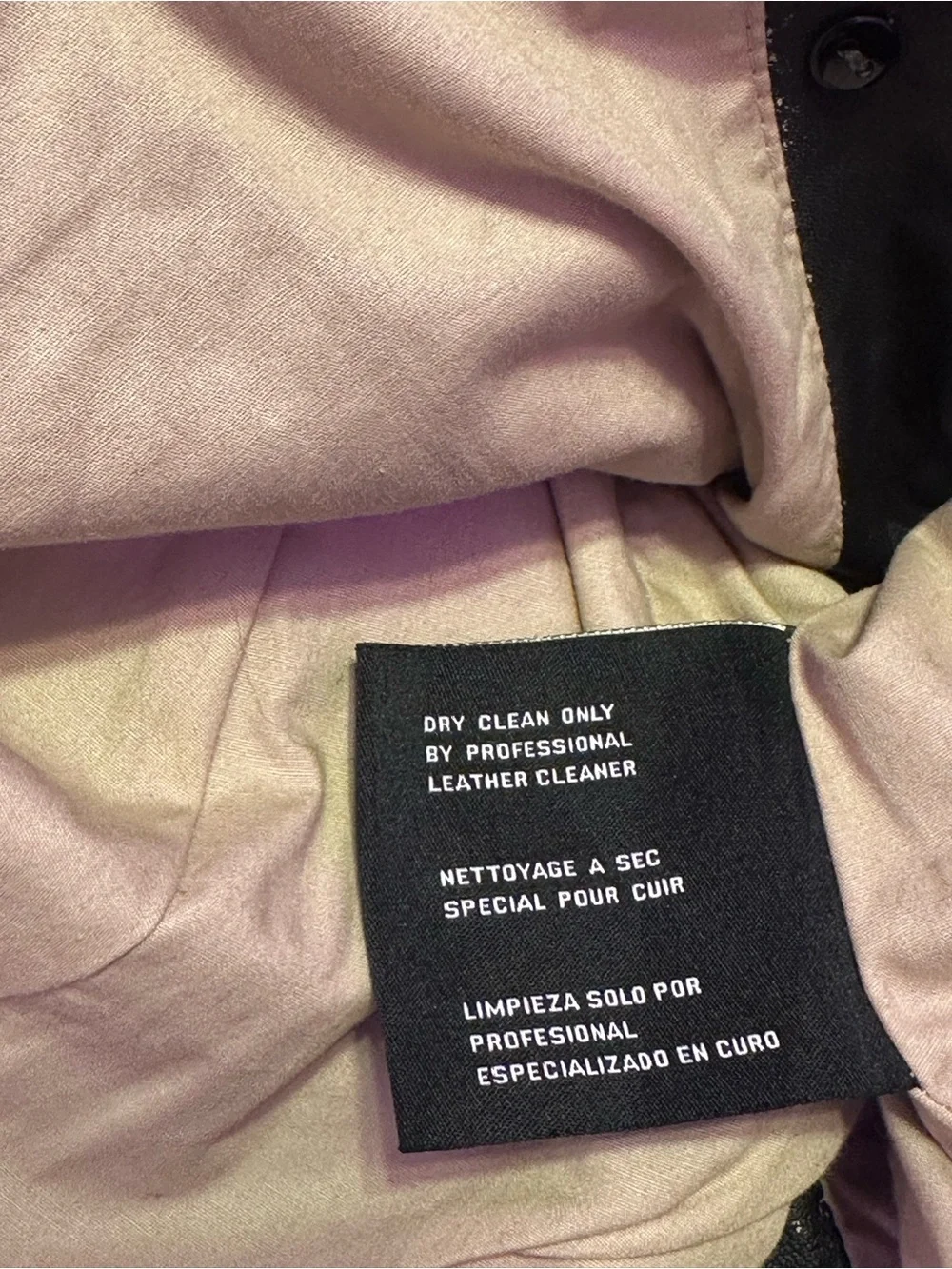 Michael Kors Black Double-Breasted Leather Jacket